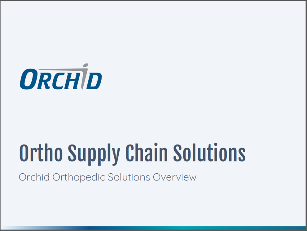 Global Orthopedic Supply Chain Solutions